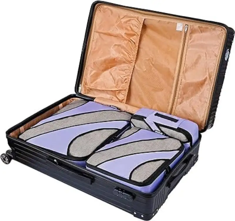 bagail-6-set-half-mesh-packing-cubes-with-laundry-bag-shoe-bag-travel-luggage-or image 4