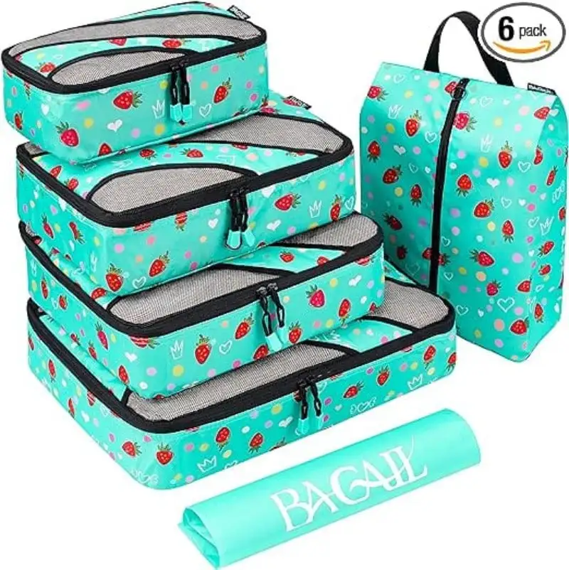 bagail-6-set-half-mesh-packing-cubes-with-laundry-bag-shoe-bag-travel-luggage-or image 5