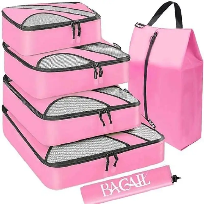 bagail-6-set-half-mesh-packing-cubes-with-laundry-bag-shoe-bag-travel-luggage-or image 6