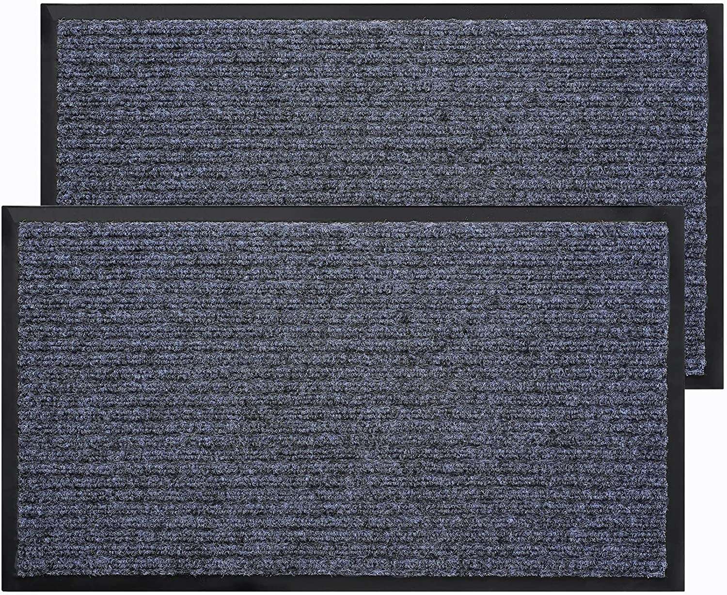 bagail-door-mat-2-pack-indoor-outdoor-entryway-mats-non-slip-dirt-resistant-stee image 1
