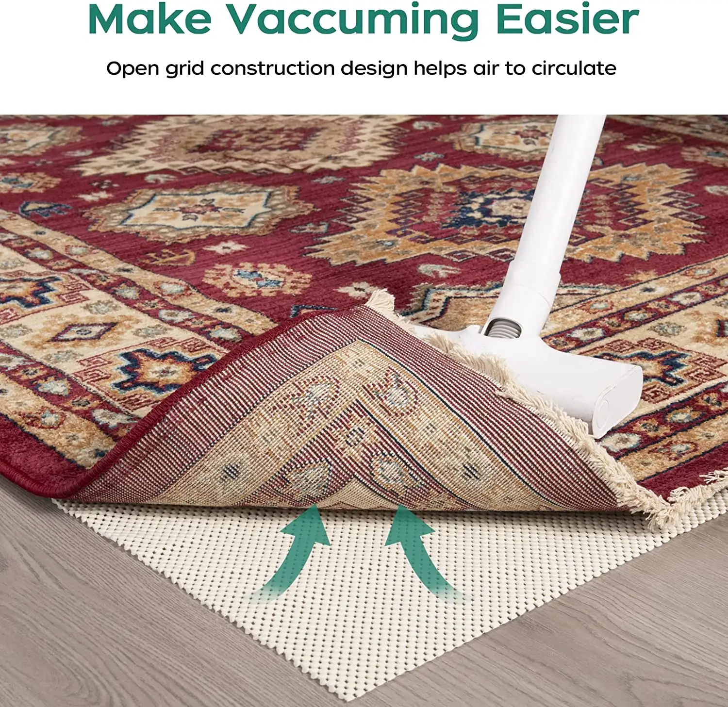 bagail-non-slip-rug-pad-8x10-feet-extra-thick-carpet-gripper-for-hardwood-floors image 4