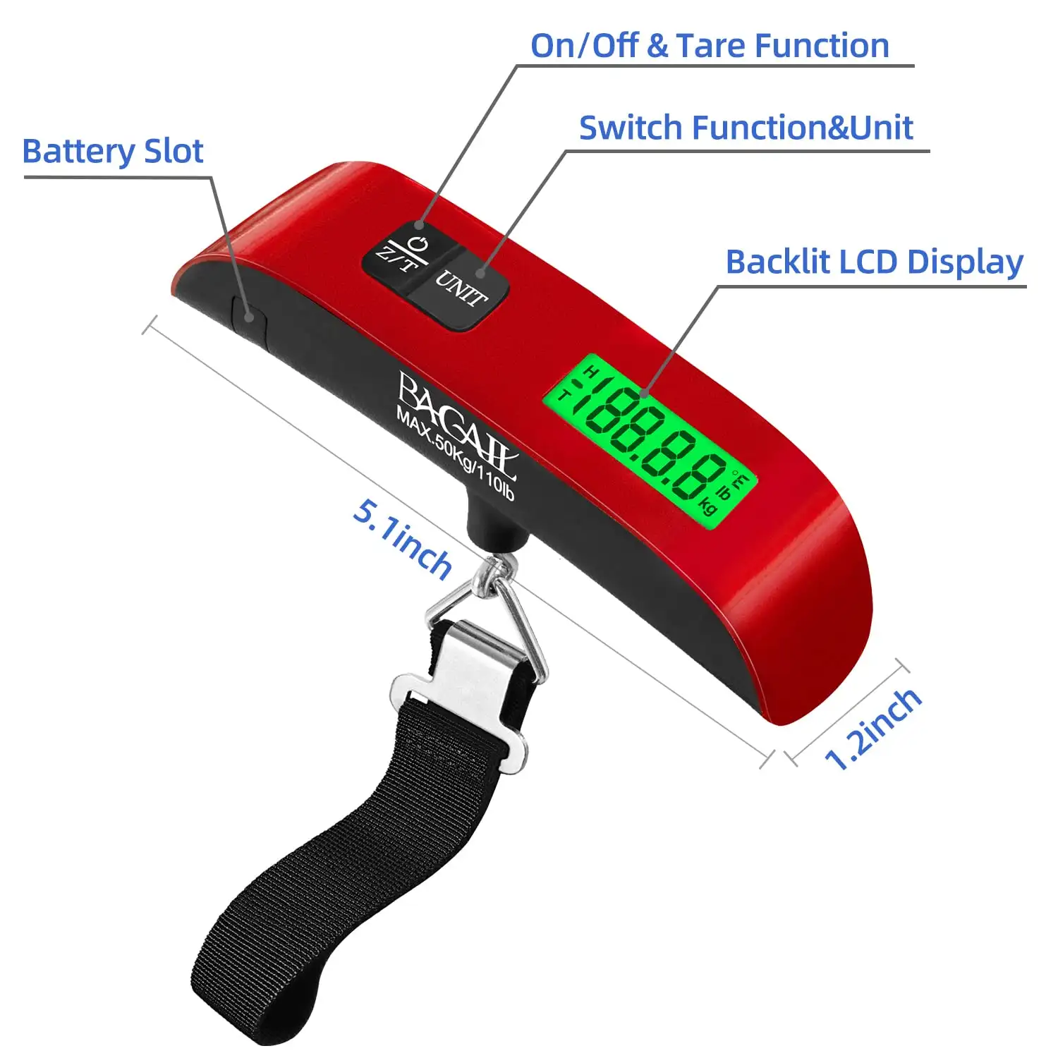 bagail-luggage-scale-110lbs-with-backlit-lcd-display image 6