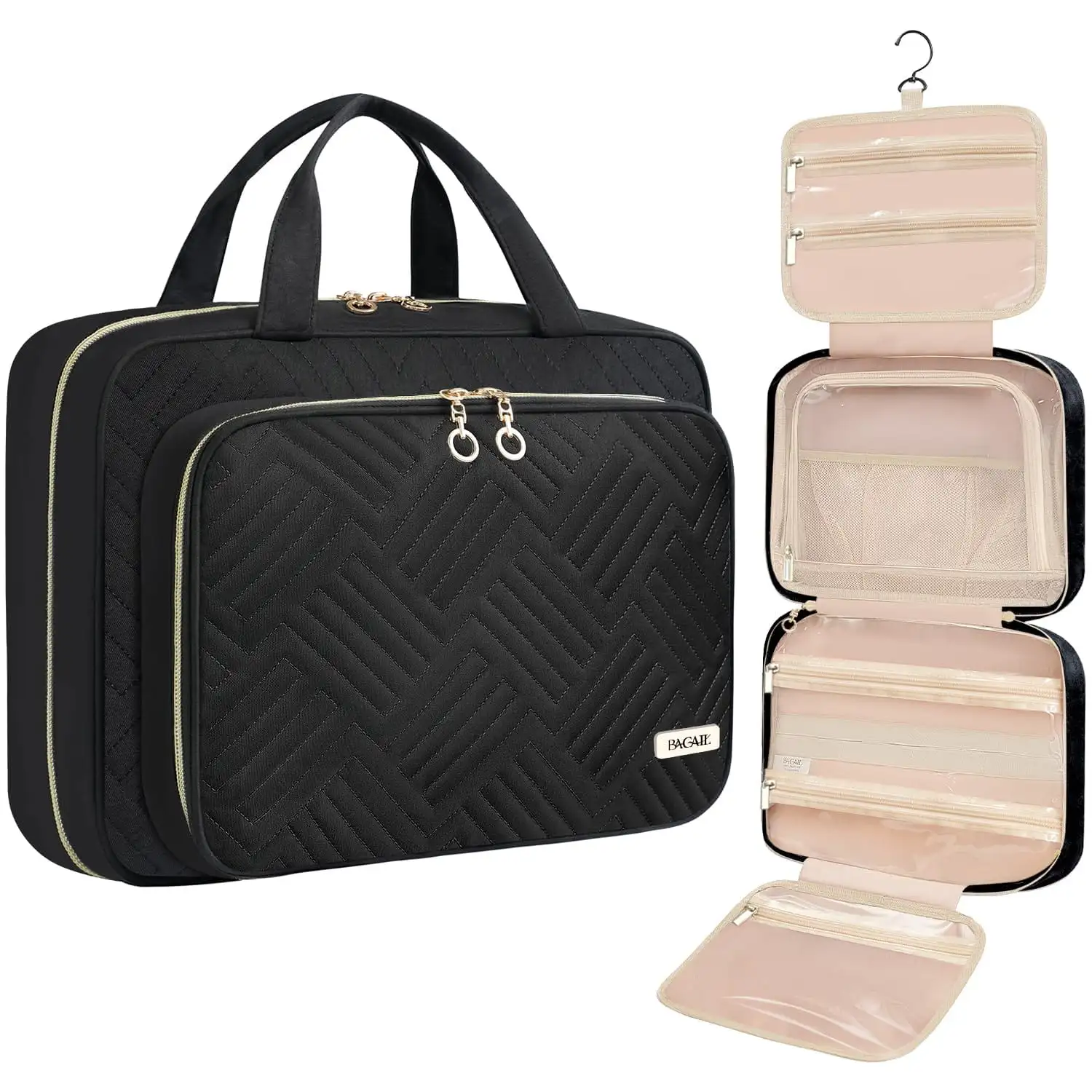 bagail-hanging-toiletry-bag-for-women-water-resistant-cosmetic-bag-with-jewelry- image 7