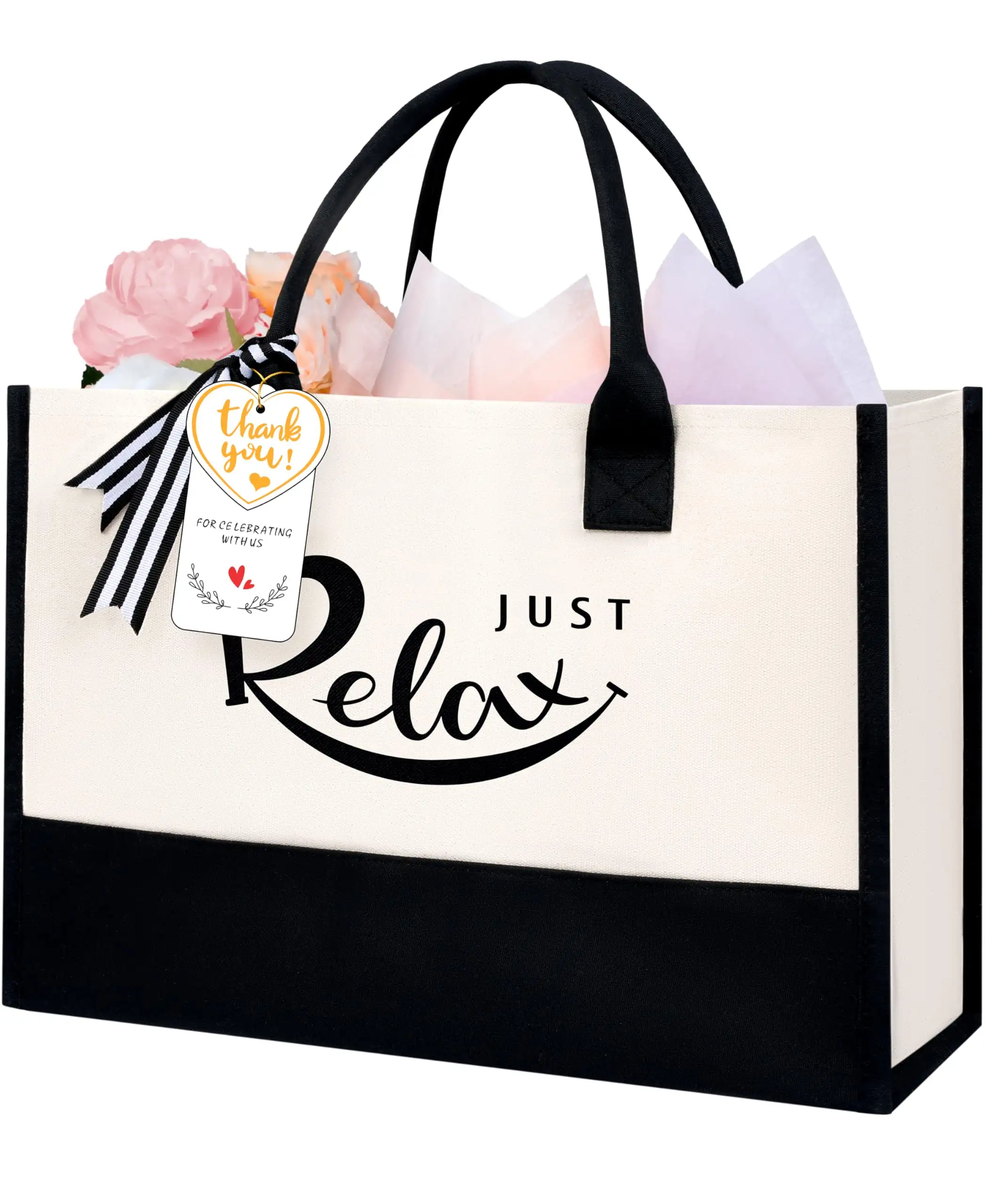 bagail-personalized-initial-tote-bag-custom-monogram-canvas-tote-for-women-teach image 5