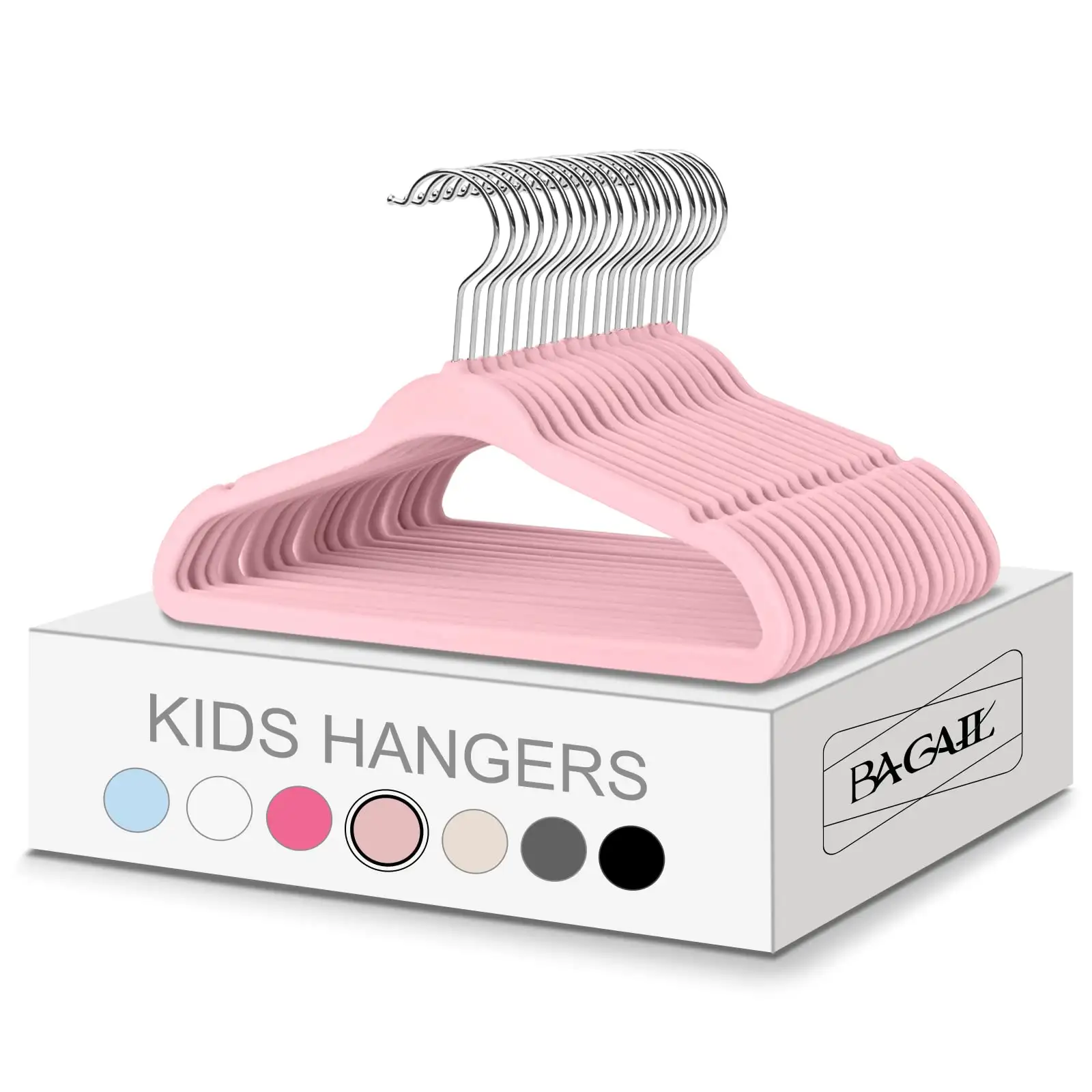 bagail-kids-velvet-hangers-11-inches-non-slip-baby-toddler-clothes-hangers image 7