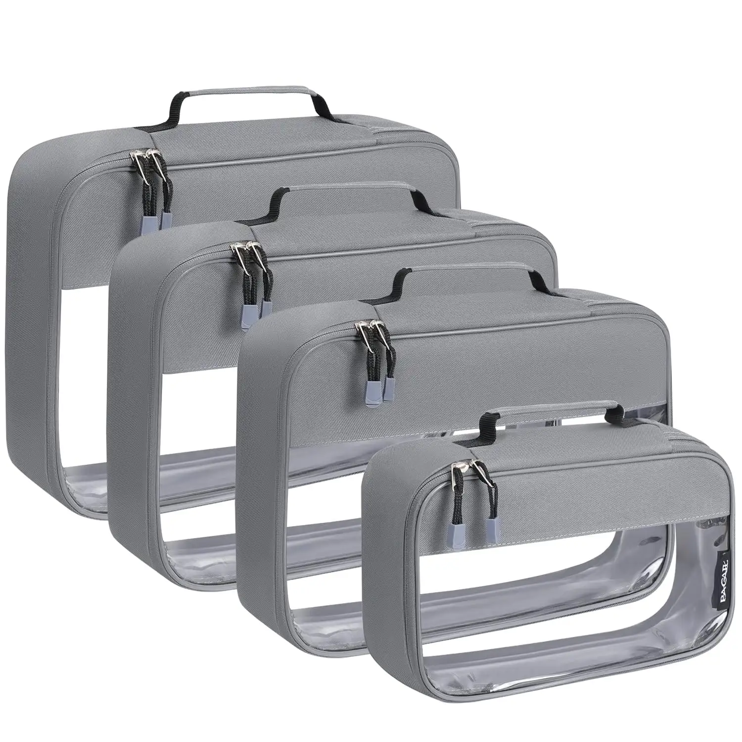bagail-clear-packing-cubes-4-set-beige-see-through-travel-organizers-for-luggage image 7