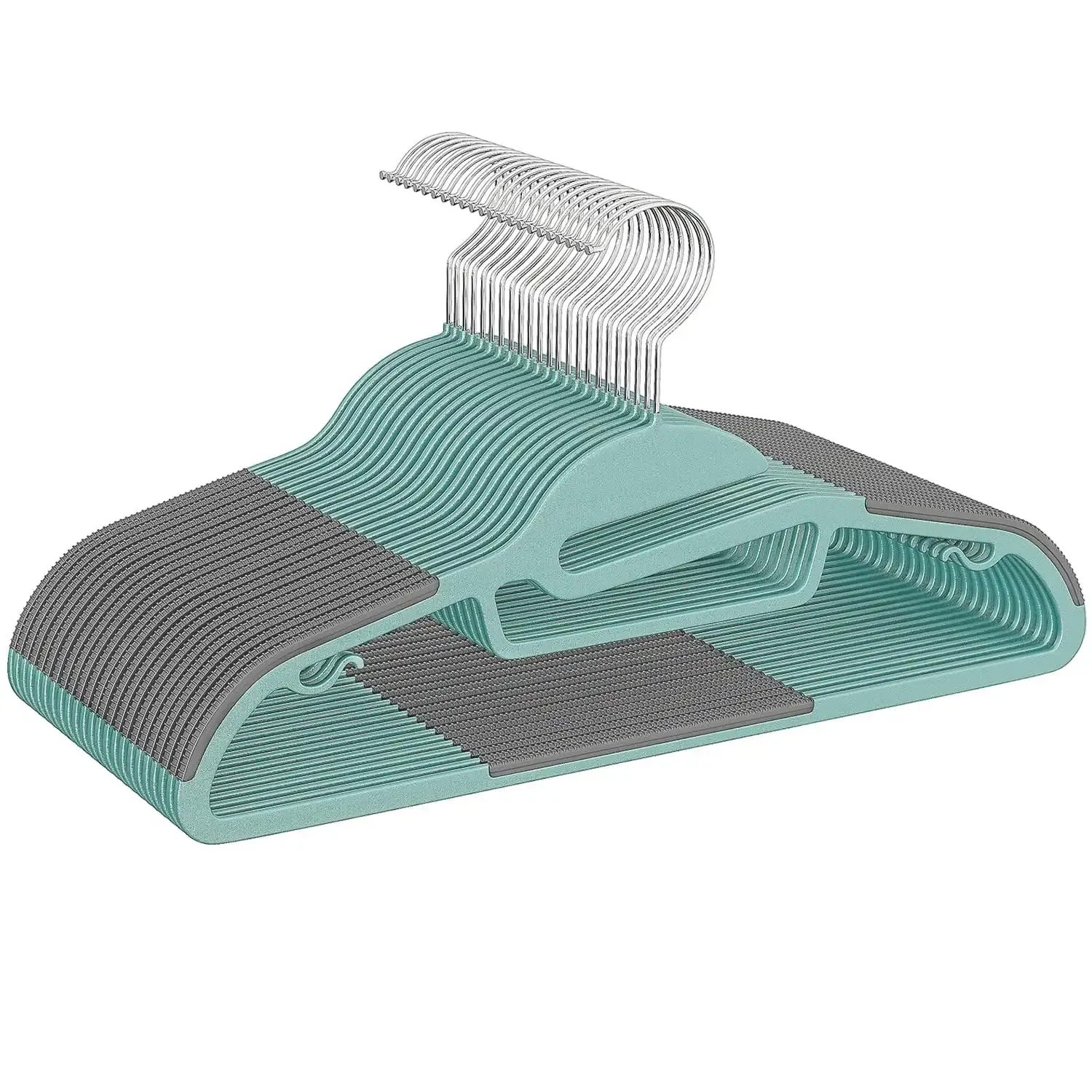 bagail-non-slip-plastic-hangers-50-pack-0-2-thick-360-swivel-hook-space-saving-c image 8