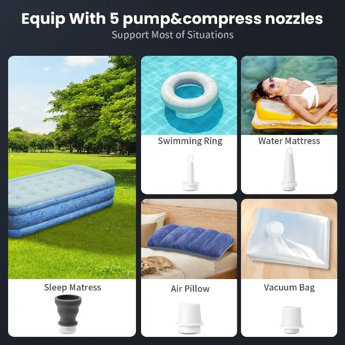 bagail-portable-vacuum-pump-with-light-1300mah-rechargeable-for-compression-bags image 6