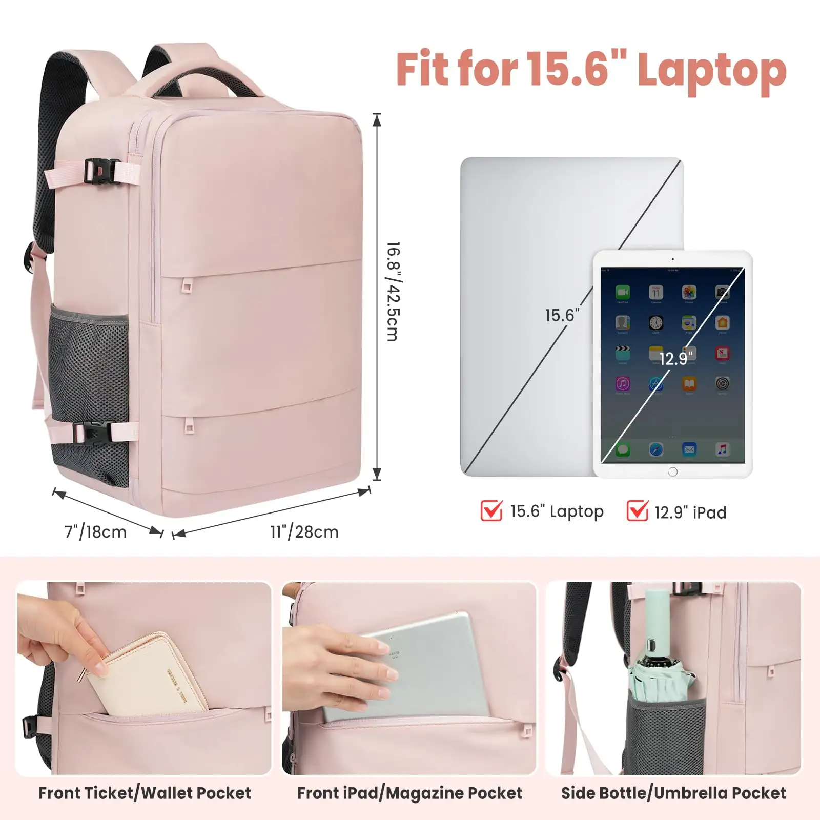bagail-travel-laptop-backpack-with-usb-port-carry-on-size-multi-compartment-lugg image 8