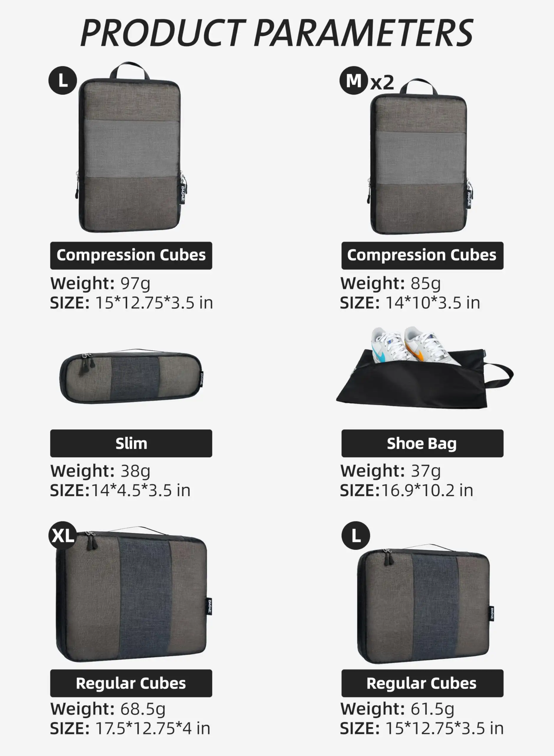 bagail-7-set-70d-ultralight-mesh-compression-packing-cubes-with-1-shoe-bag-3-com image 4