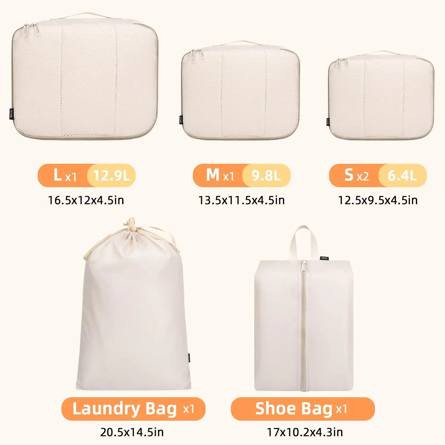bagail-6-set-clear-see-through-mesh-packing-cubes-for-carry-on image 4