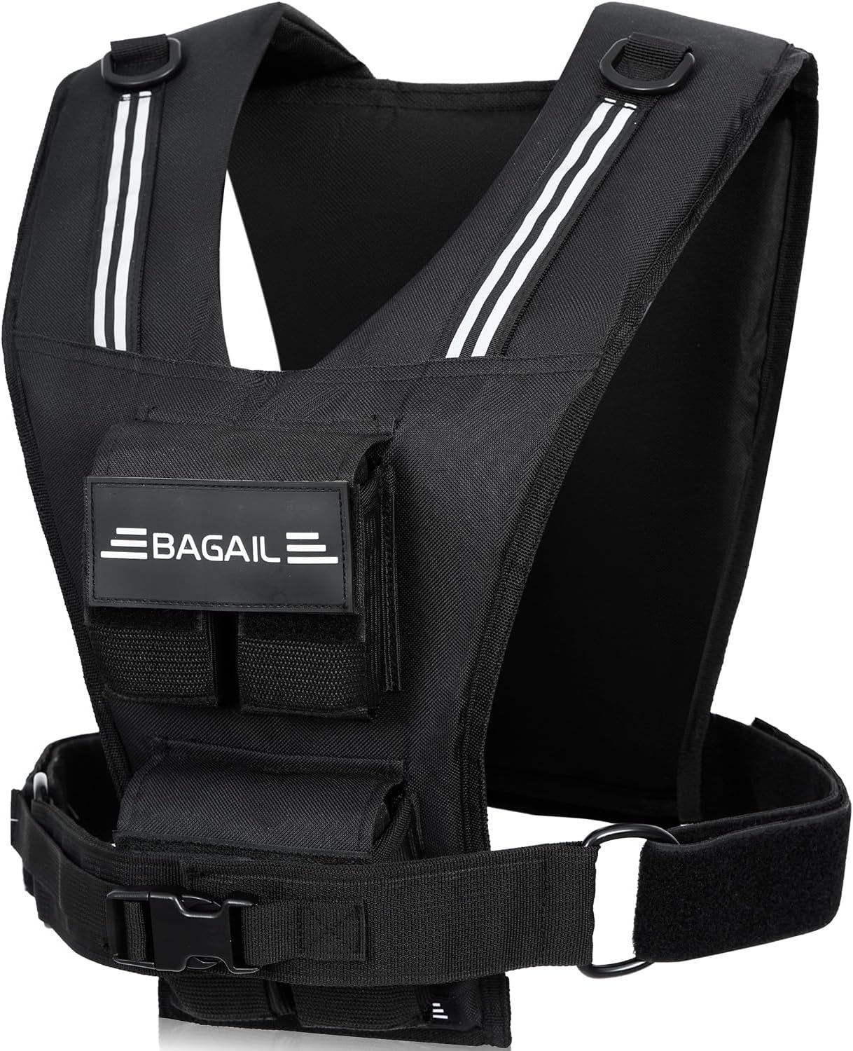 bagail-adjustable-weighted-vest-20lb-30lb-40lb-for-men-and-women-with-removable- image 1