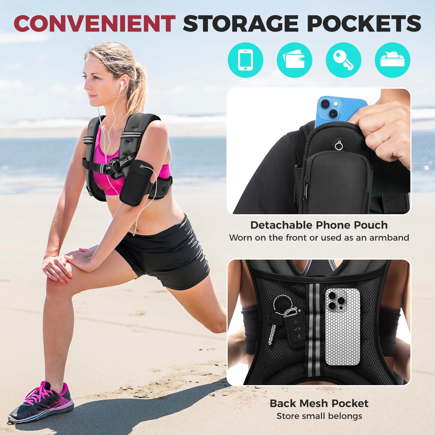 bagail-comfort-fit-weighted-vest-for-women-even-weight-distribution-no-chafe-bou image 5