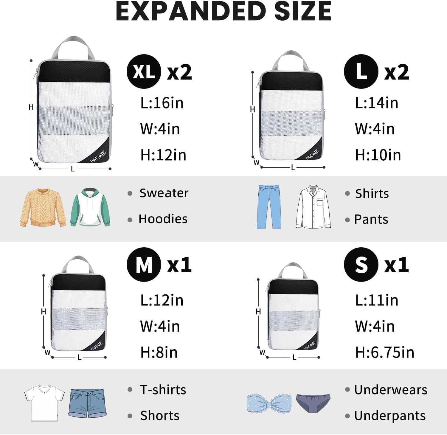 bagail-6-set-compression-packing-cubes-ultralight-expandable-travel-organizers-f image 2