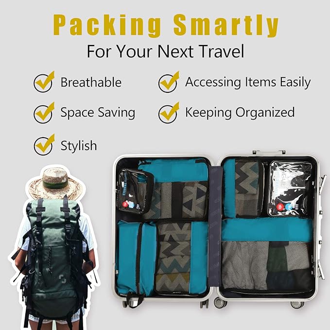 bagail-8-set-packing-cubes-luggage-packing-organizers-for-travel-suitcase-and-ca image 6