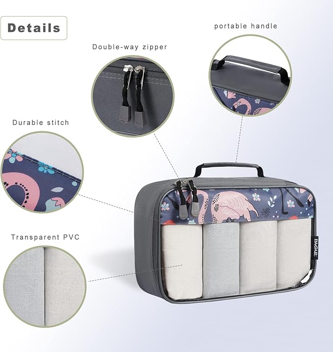 bagail-8-set-packing-cubes-luggage-packing-organizers-for-travel-suitcase-and-ca image 8