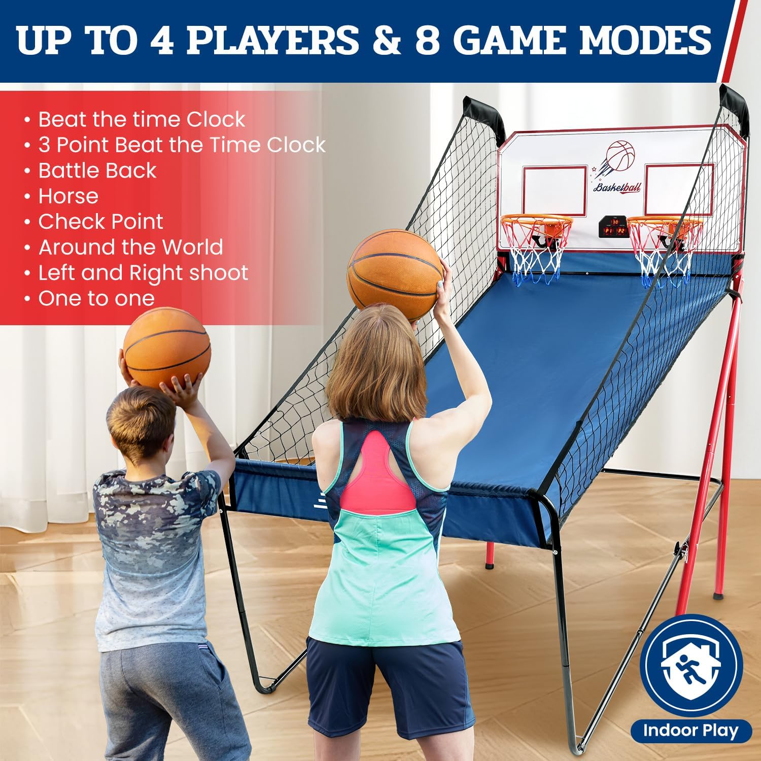 bagail-basketball-shooting-game-foldable-arcade-with-8-game-modes-electronic-sco image 3
