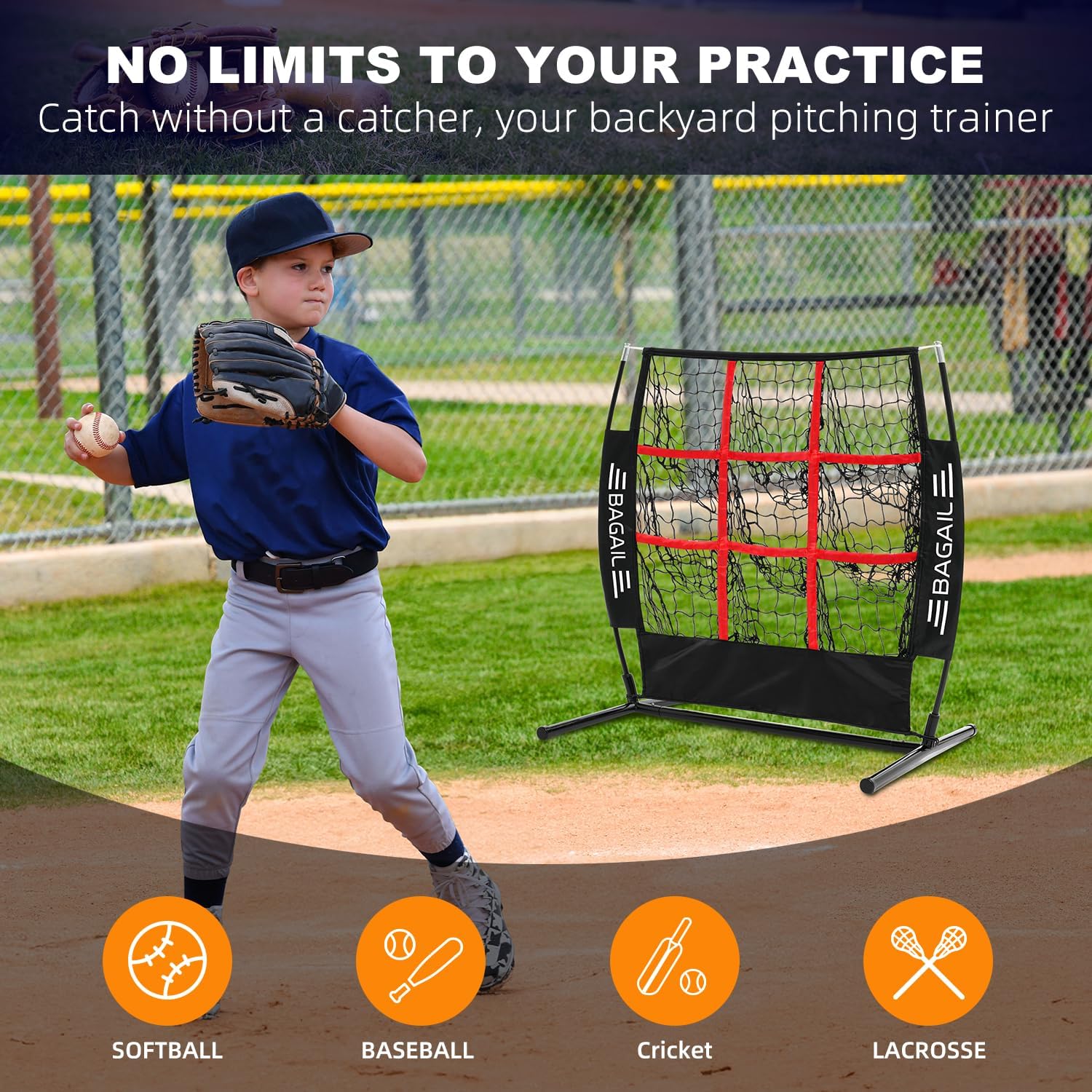 bagail-baseball-and-softball-pitching-net-with-9-pockets-portable-practice-targe image 5