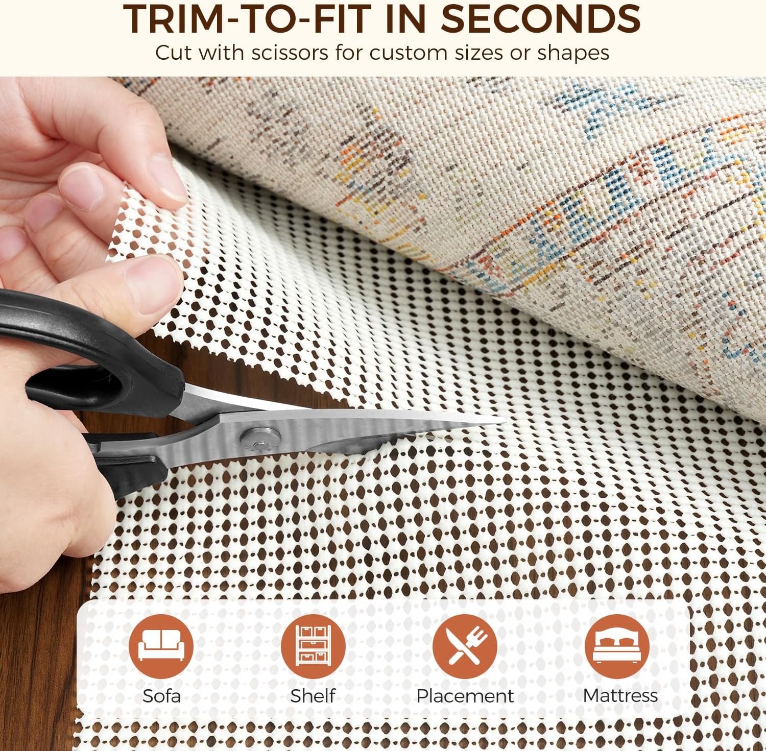bagail-basics-non-slip-rug-pad-gripper-for-hardwood-floors-extra-thick-under-rug image 4
