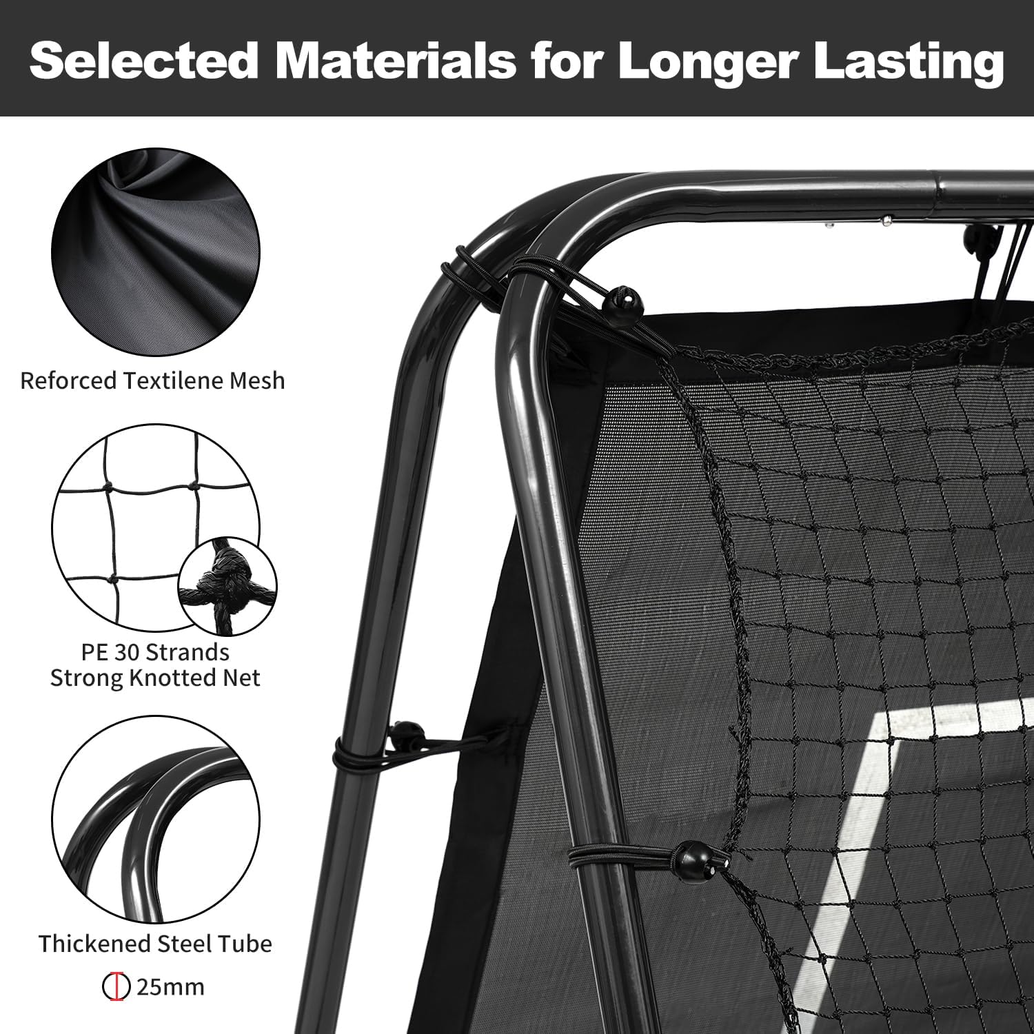 bagail-soccer-rebounder-net-4x4-ft-adjustable-angle-pitch-back image 4