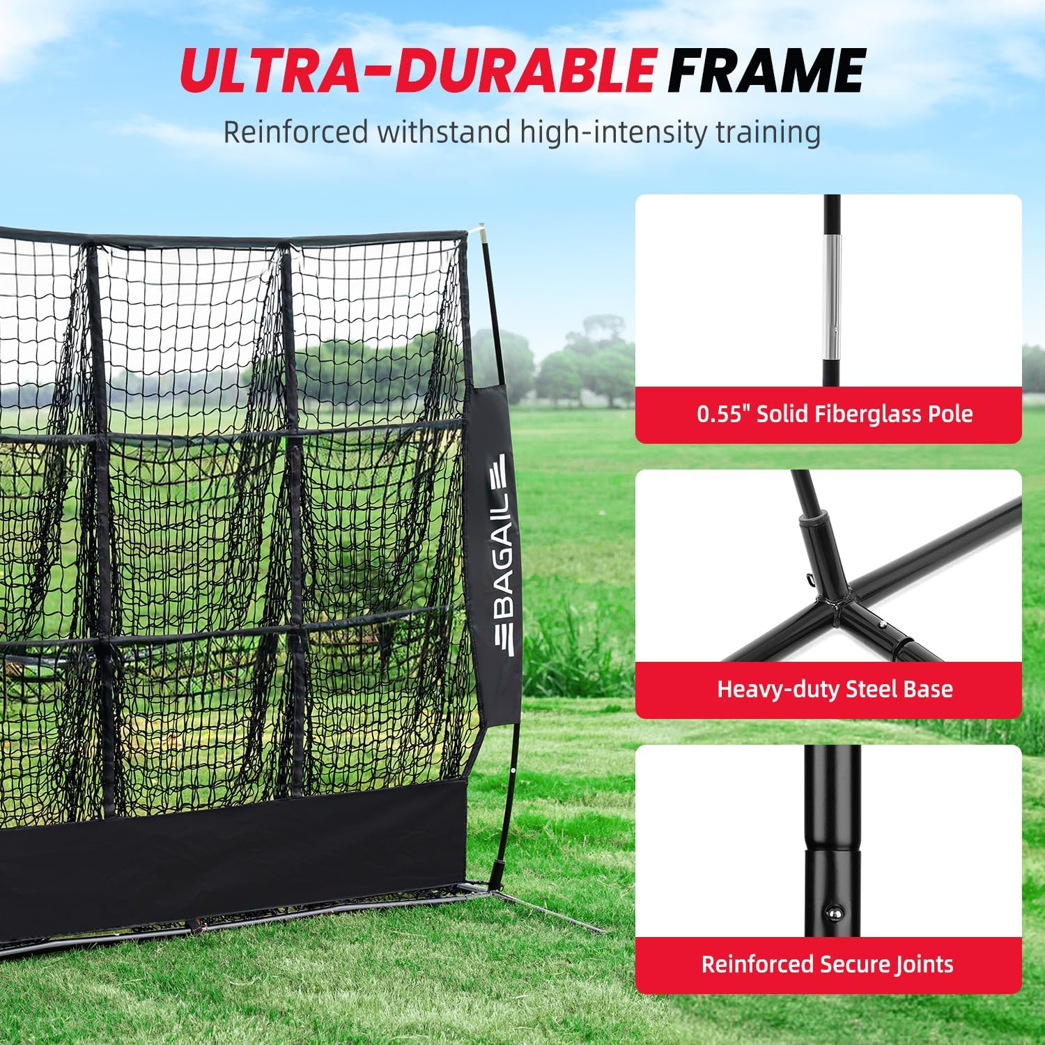 bagail-football-throwing-net-5-or-9-target-pockets-heavy-duty-portable-qb-accura image 3