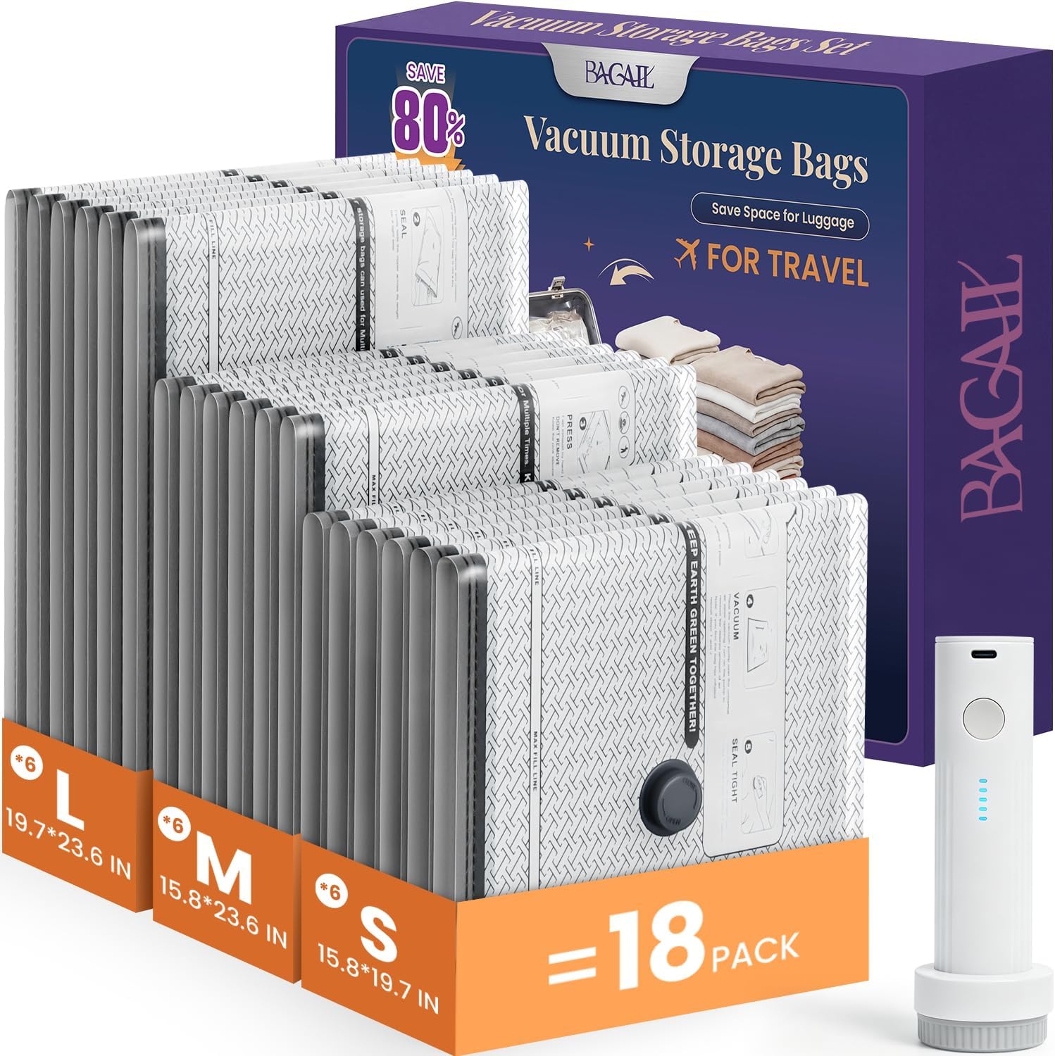 bagail-vacuum-bags-for-travel-with-rechargeable-pump-space-saving-compression-ba image 3