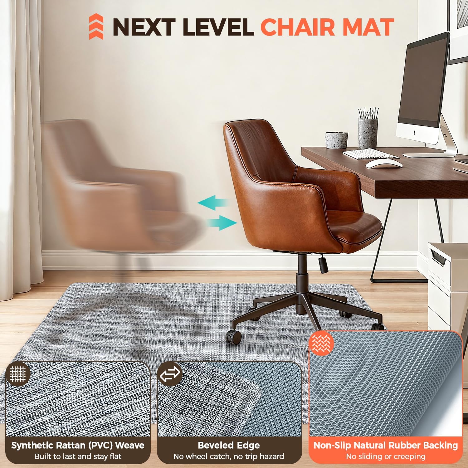 bagail-office-chair-mat-for-hardwood-floors-heavy-duty-non-slip-fast-flattening- image 3