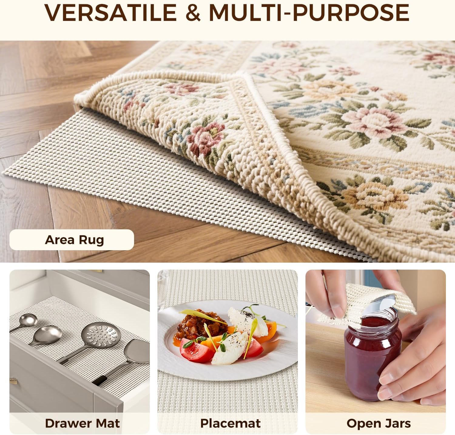 bagail-basics-non-slip-rug-pad-gripper-for-hardwood-floors-extra-thick-under-rug image 7