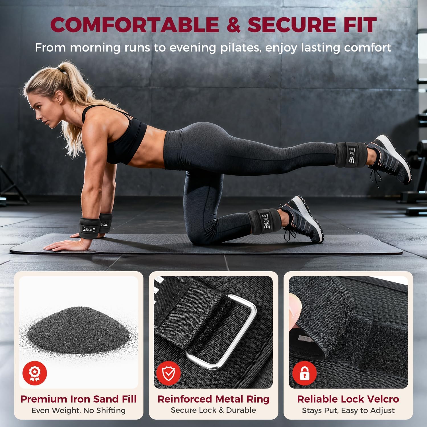bagail-ankle-and-wrist-weights-for-women-men-1-pair-0-5-10-lbs image 7