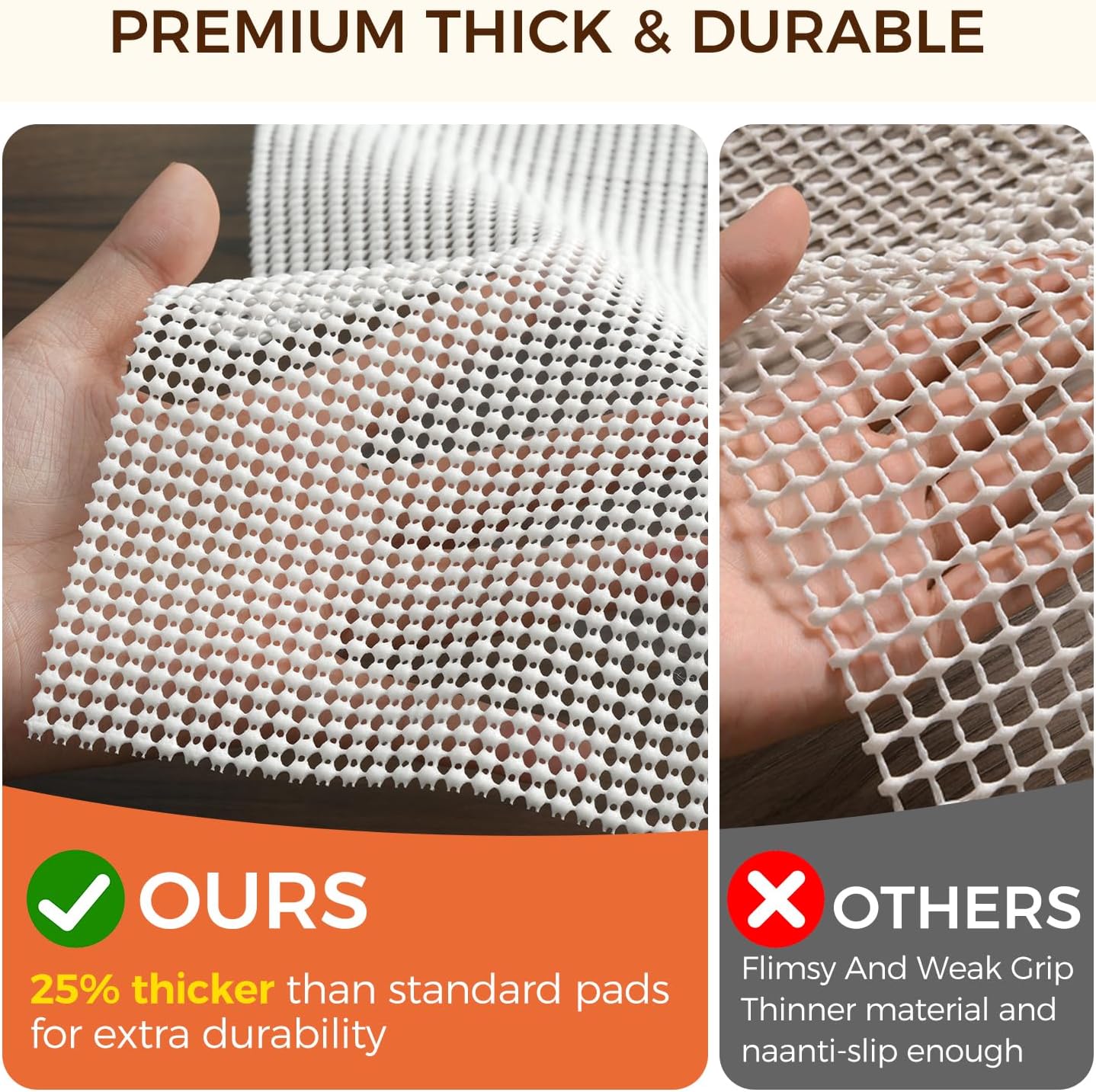 bagail-basics-non-slip-rug-pad-gripper-for-hardwood-floors-extra-thick-under-rug image 3