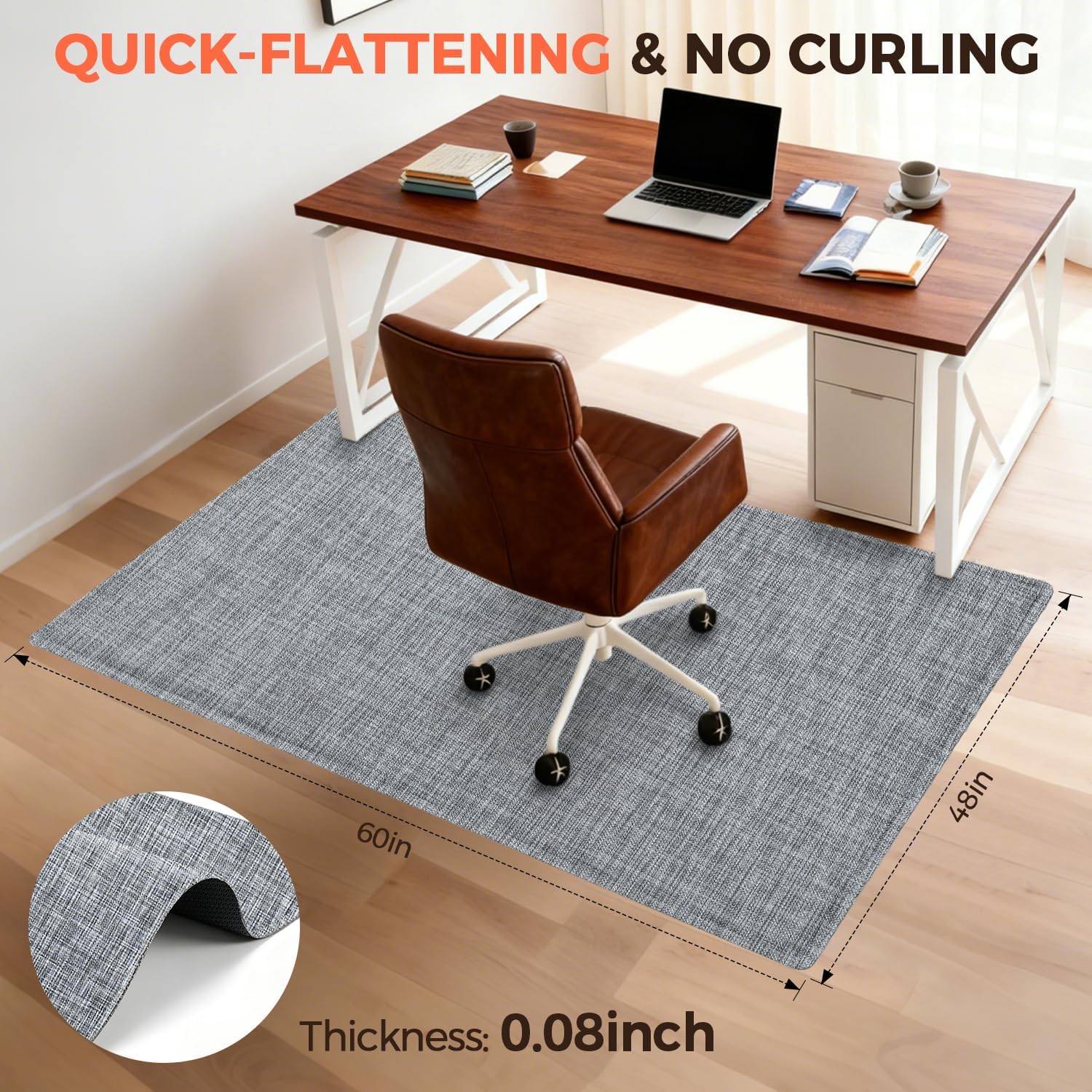 bagail-office-chair-mat-for-hardwood-floors-heavy-duty-non-slip-fast-flattening- image 2