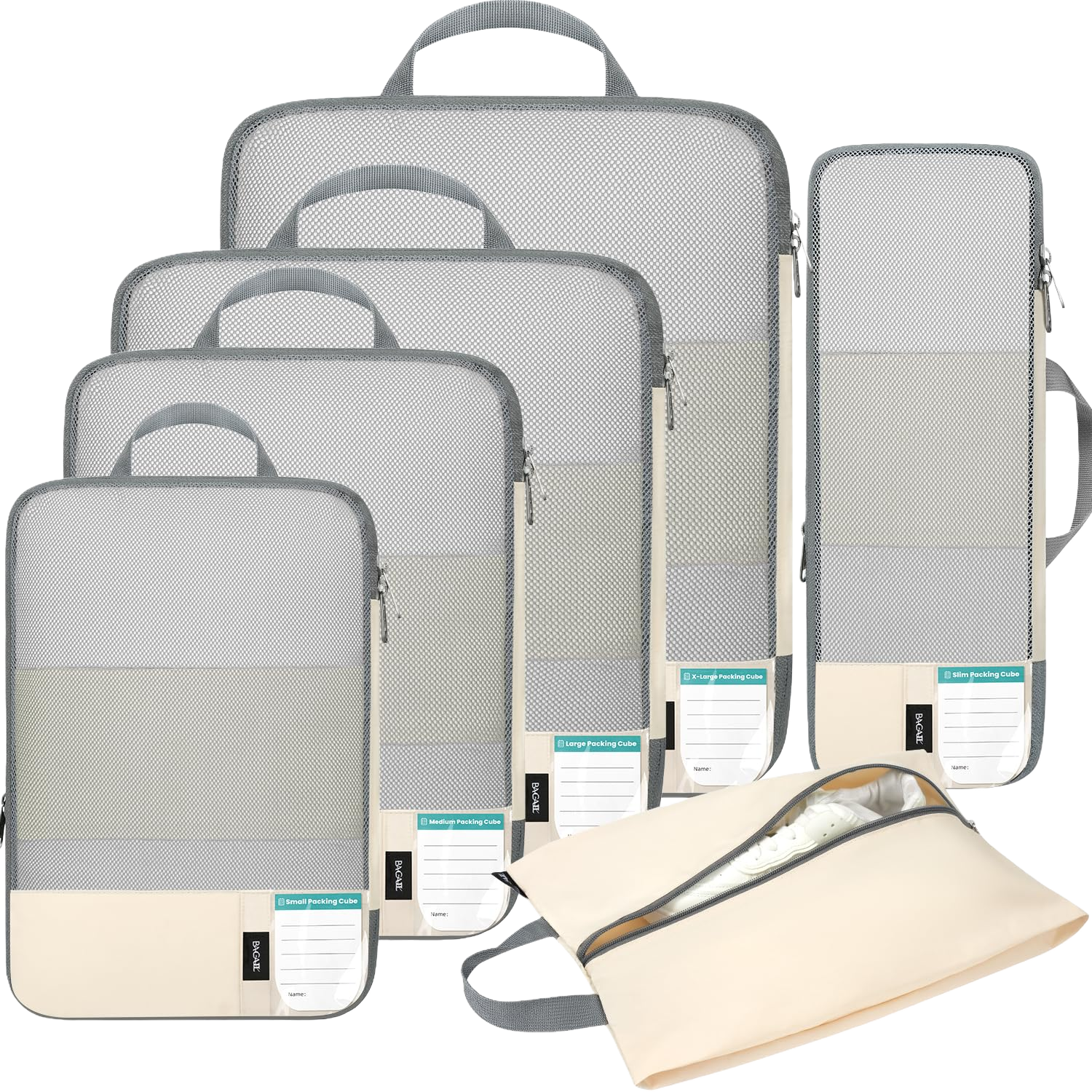 bagail-6-piece-ultra-light-compression-packing-cubes-with-labels-packing-checkli image 1