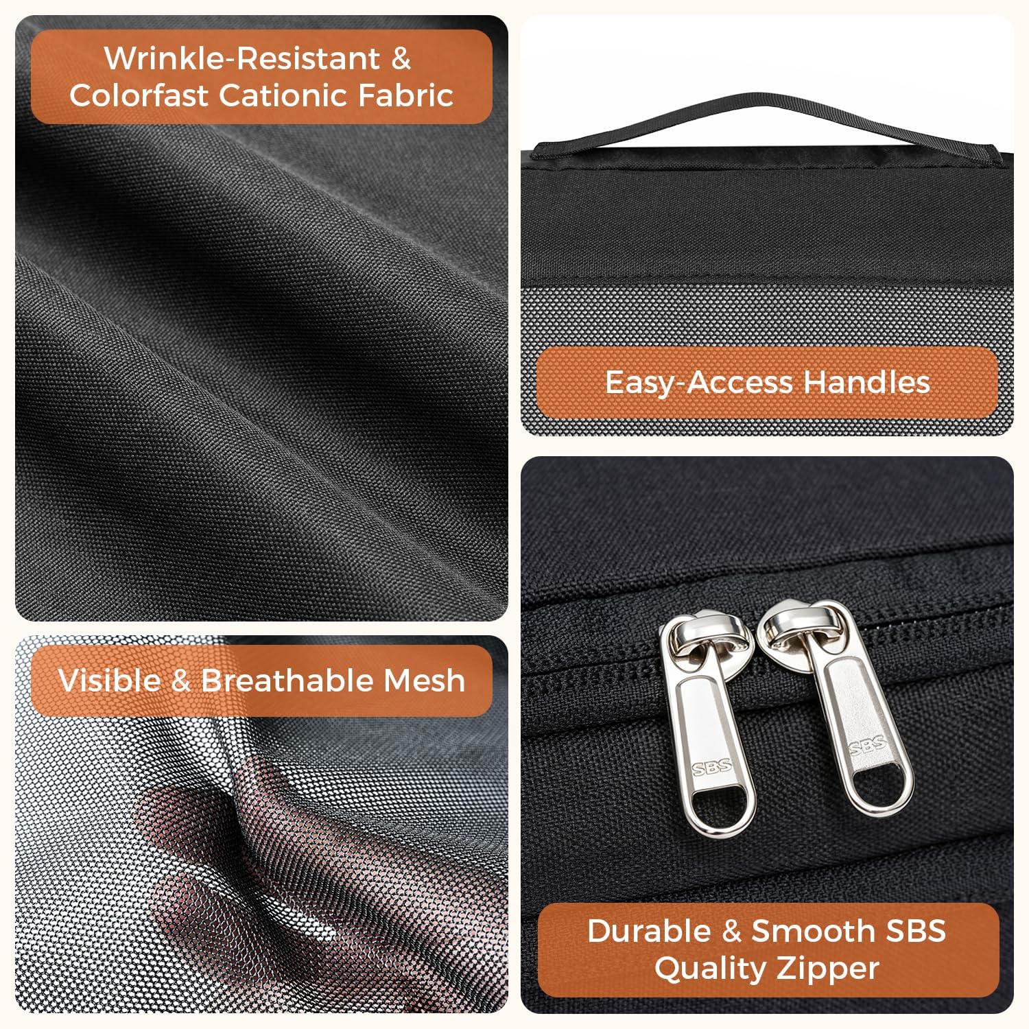 bagail-8-set-compression-packing-cubes-with-shoe-bag-laundry-bag image 3