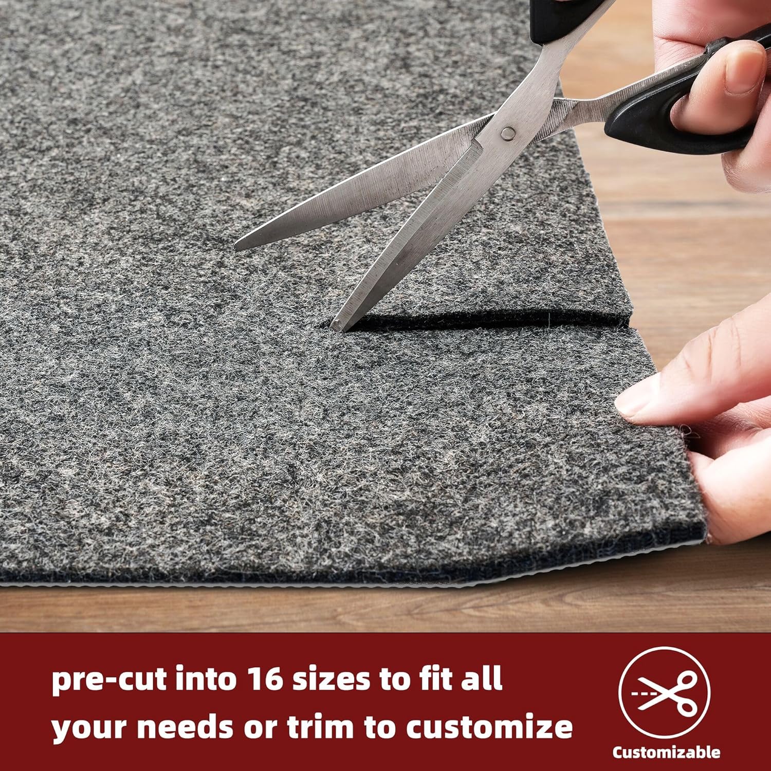 bagail-felt-and-natural-rubber-backing-rug-pad-non-slip-carpet-gripper-with-cush image 5