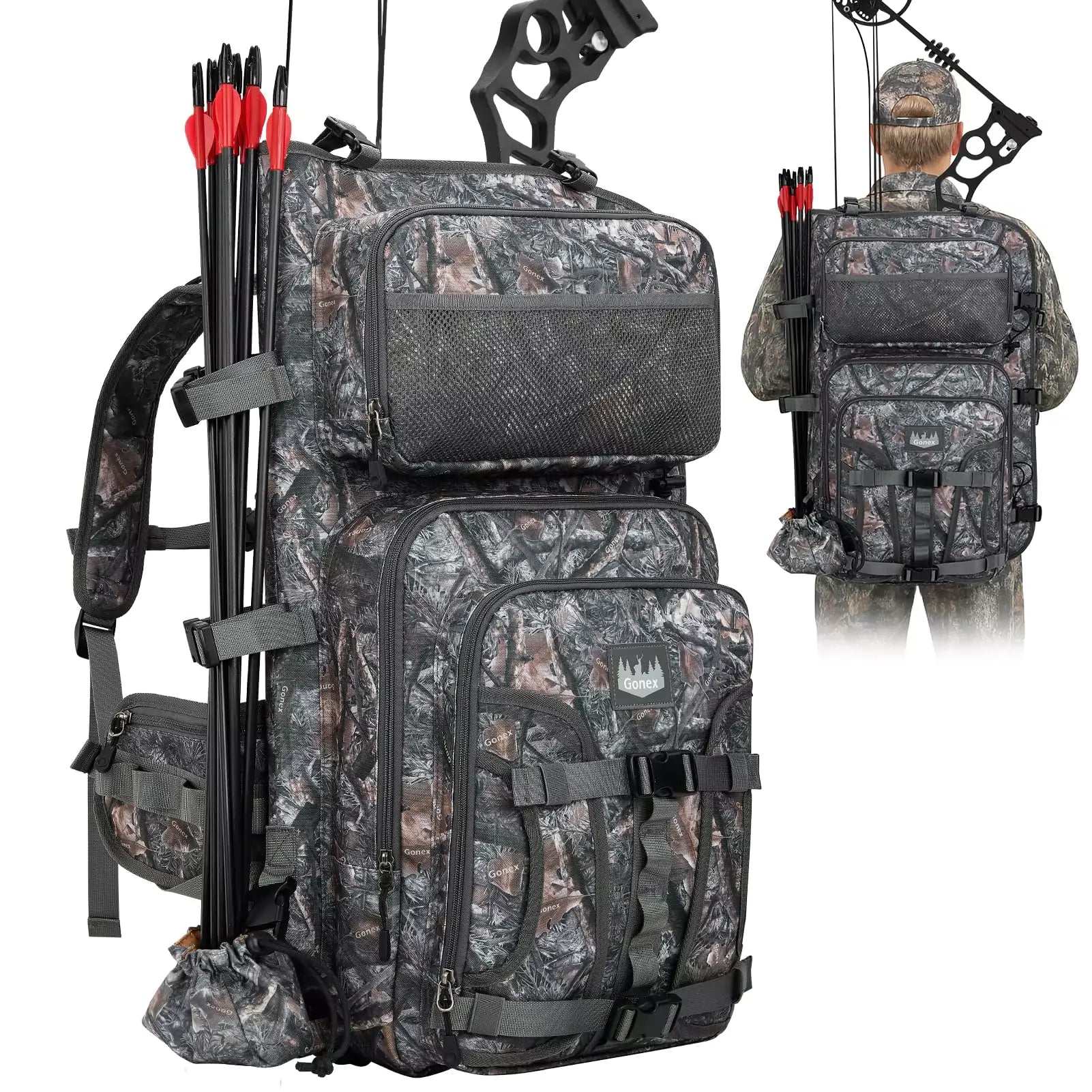 gonex-hunting-bow-and-arrow-backpack-with-detachable-case-900d-polyester image 2