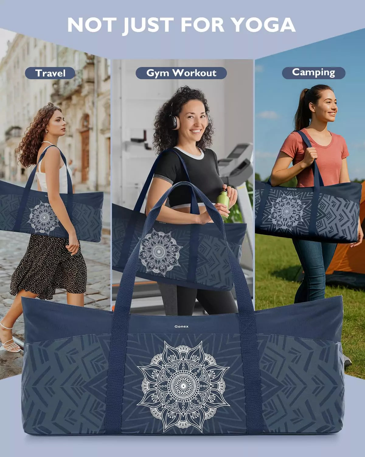 gonex-extra-large-yoga-mat-bag-fits-12mm-mat-blocks-towel-water-bottle-change-of image 7
