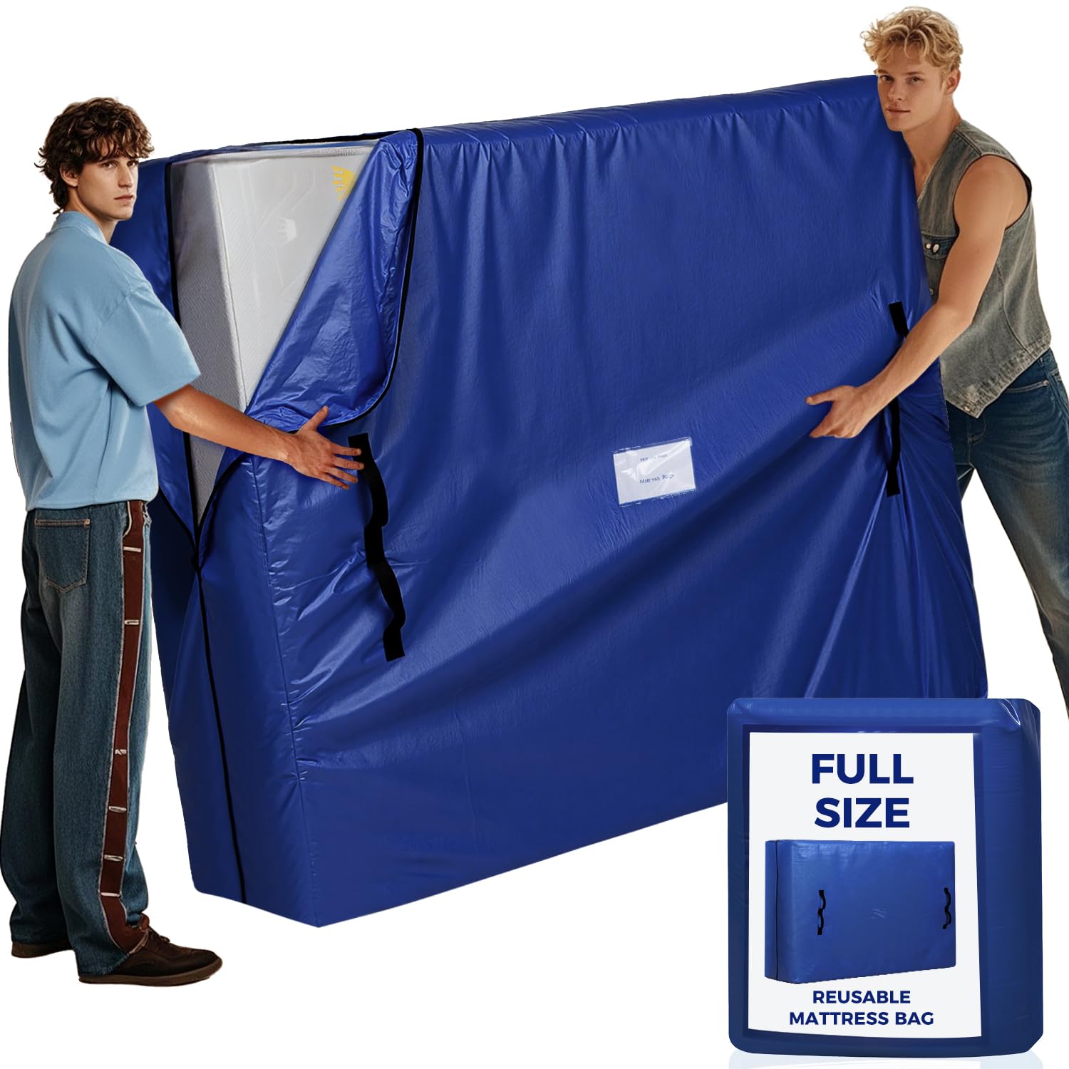 bagail-reusable-waterproof-mattress-bags-for-moving-with-heavy-duty-handles-mult image 7