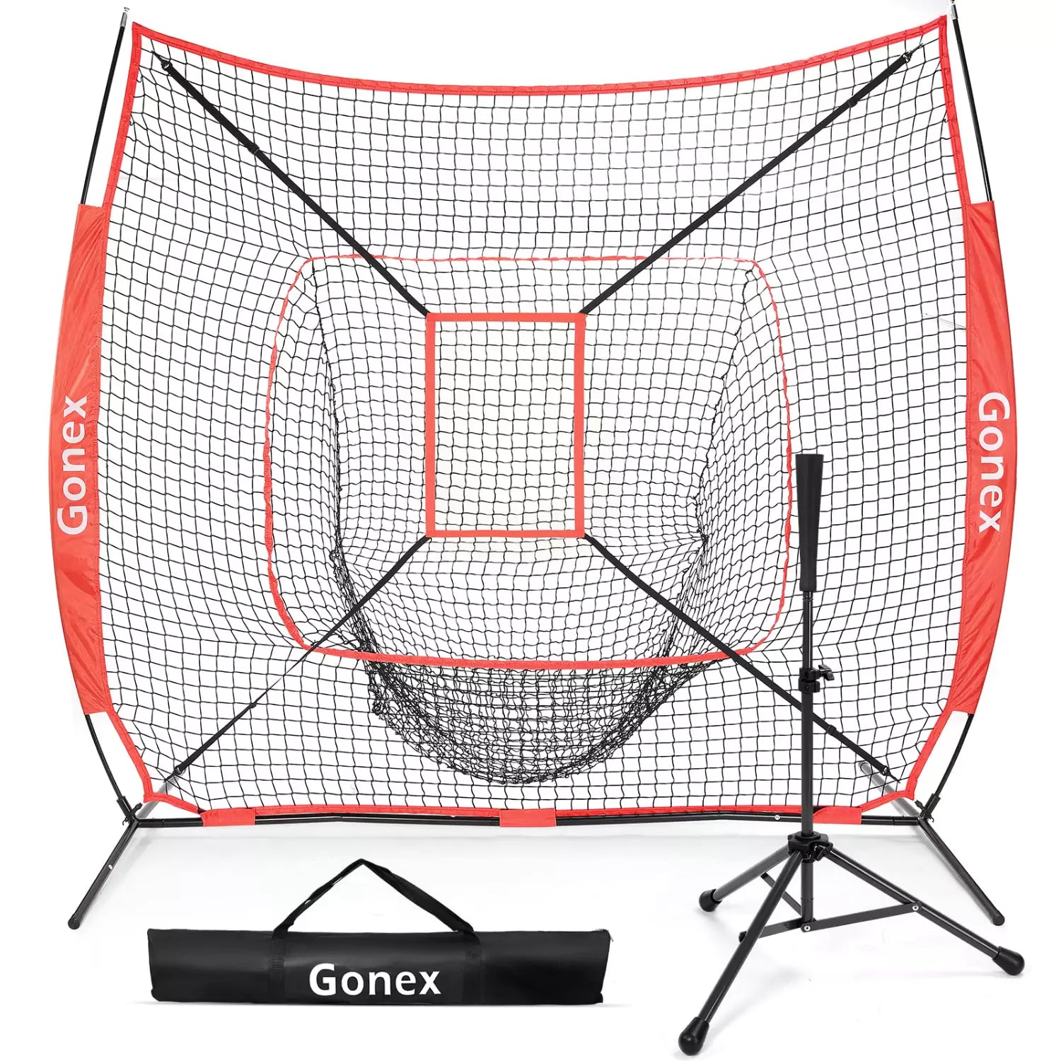 gonex-7x7-baseball-practice-hitting-net-and-tee image 3
