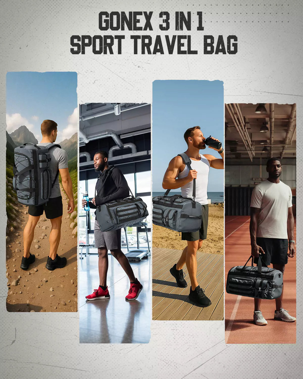gonex-3-in-1-convertible-travel-duffel-backpack-with-shoe-compartment-45l-90l-13 image 6