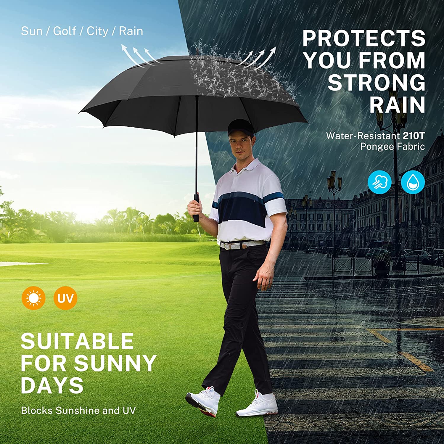 gonex-62-inch-large-golf-umbrella-double-canopy-with-upf-50-protection image 6