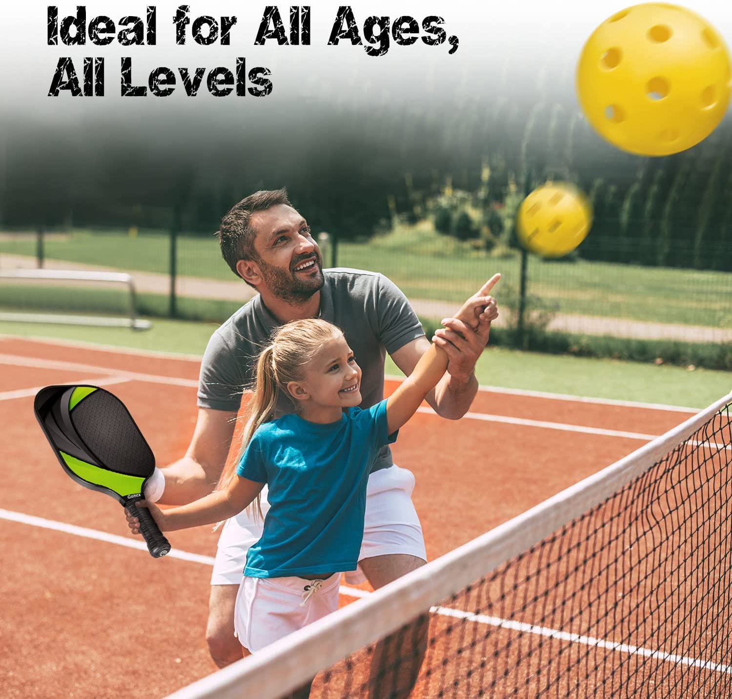 gonex-pickleball-rackets-set-of-2-premium-composite-paddles-for-beginners-to-pro image 4