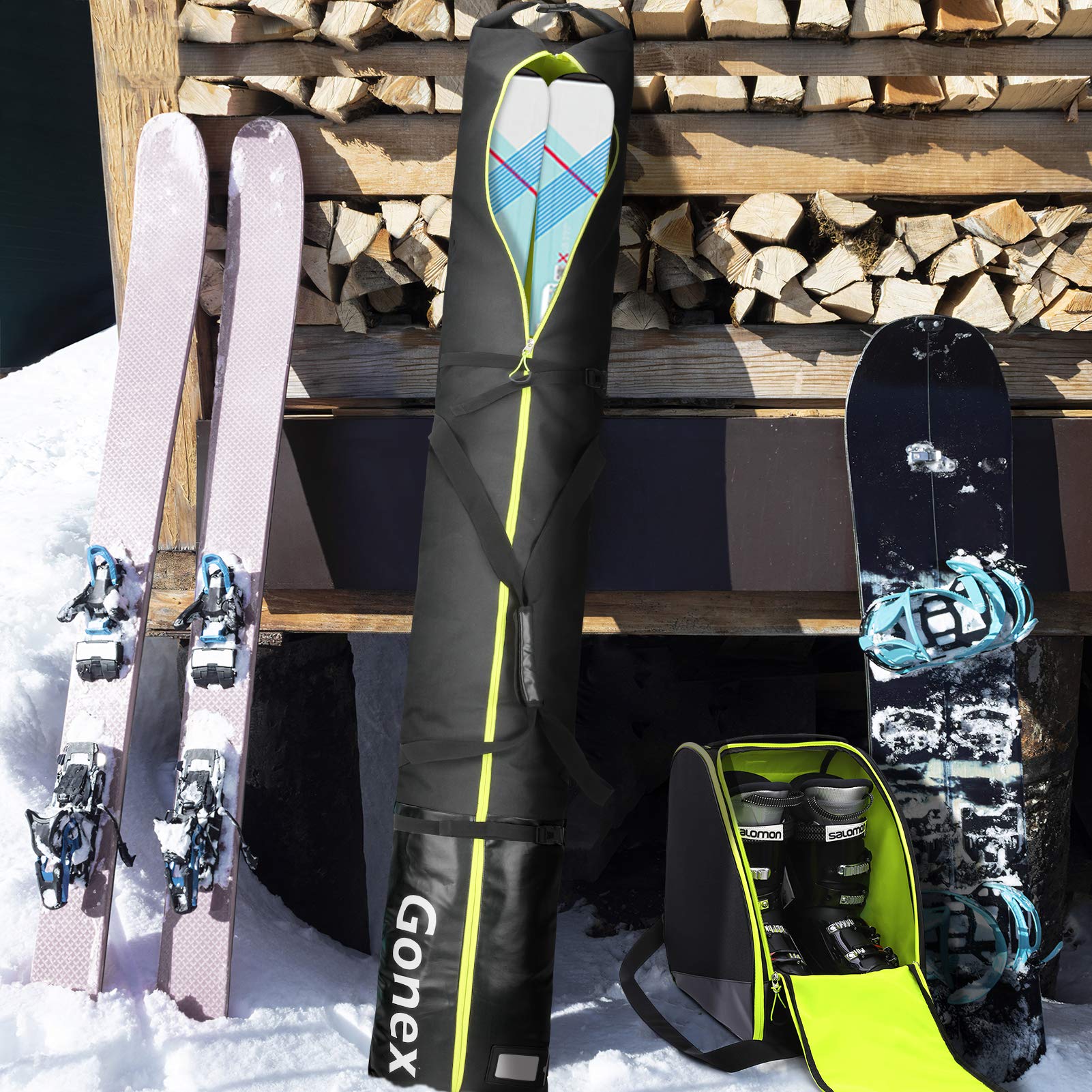gonex-padded-ski-bag-and-boot-bag-combo image 2