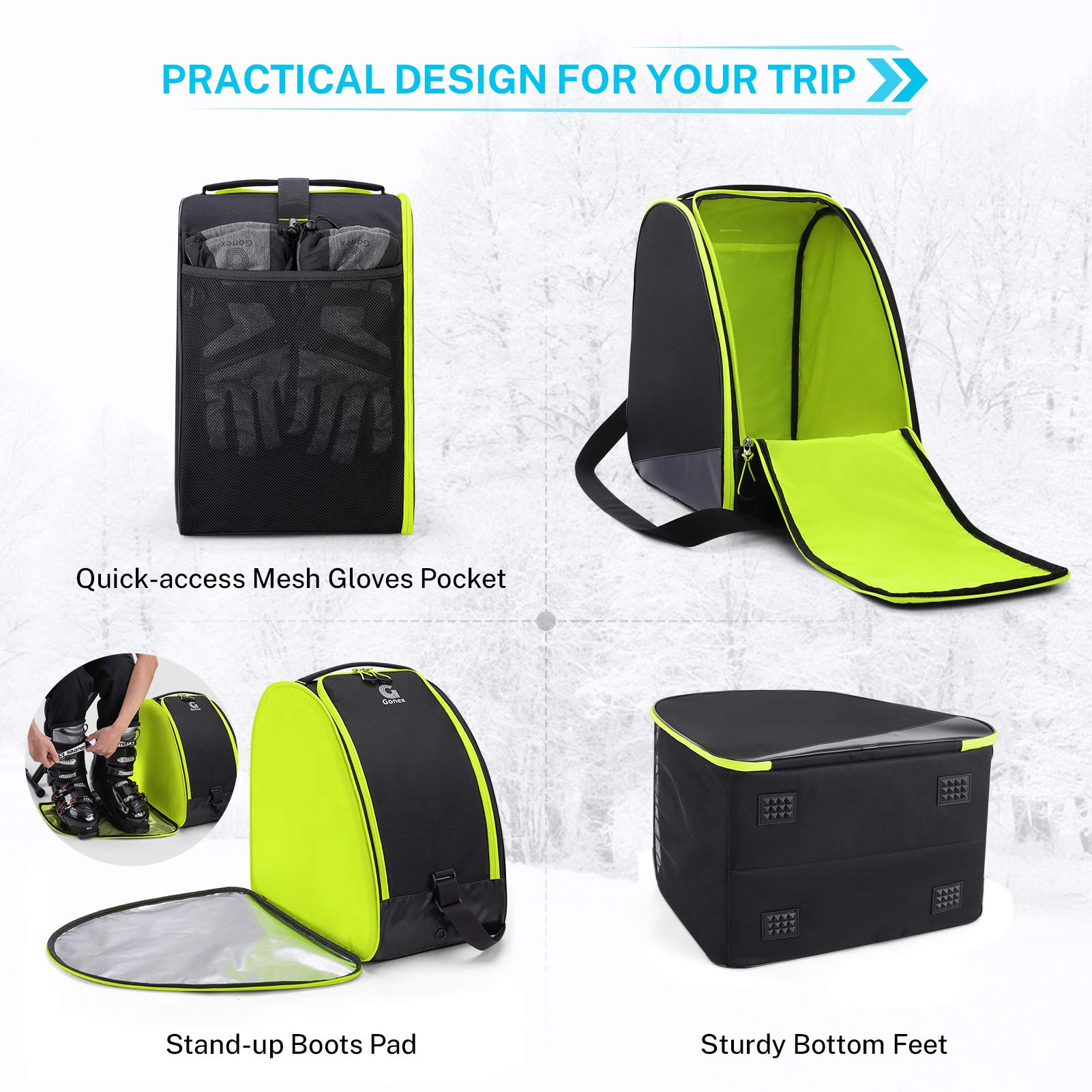 gonex-padded-ski-bag-and-boot-bag-combo image 6