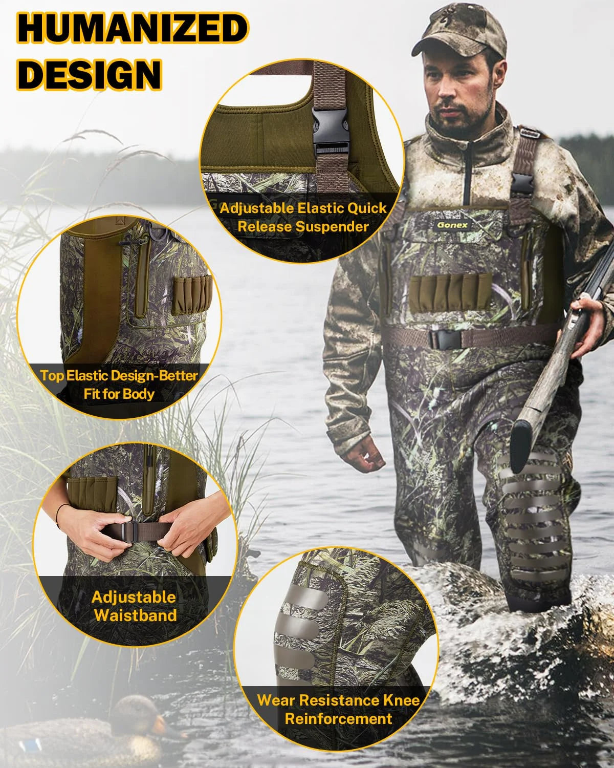 gonex-hunting-waders-with-insulated-rubber-boots-4-5mm-neoprene-chest-waders-for image 3