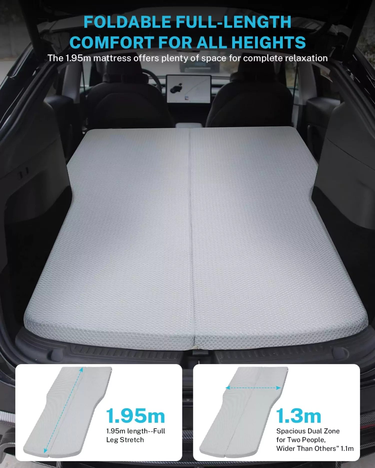 gonex-foldable-foam-mattress-for-tesla-model-y-3-76x43-inches image 6