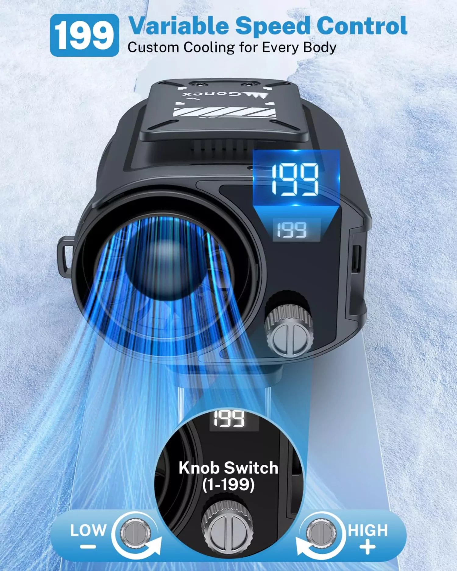gonex-portable-waist-fan-35h-cooling-wearable-fan-with-199-speeds image 4