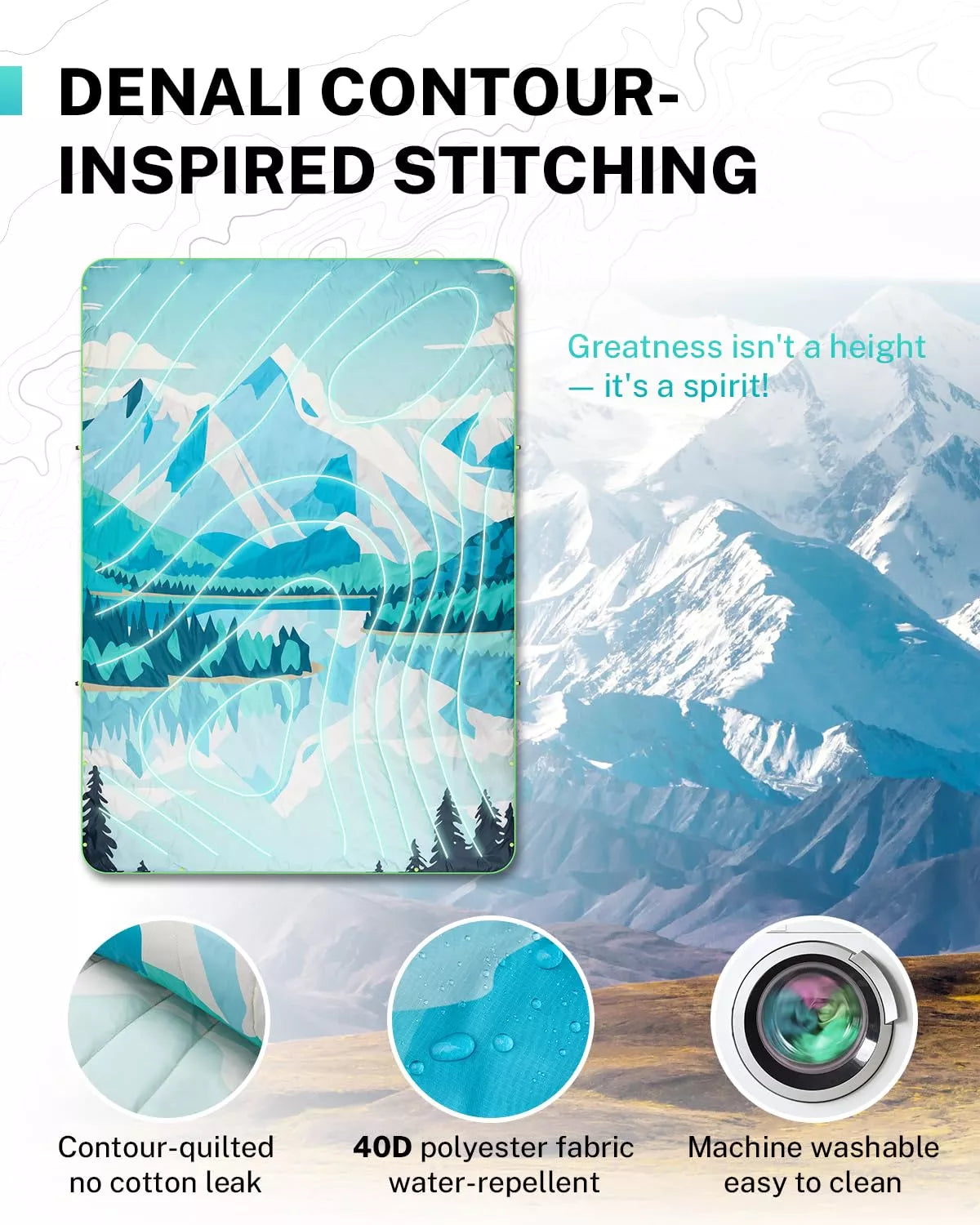 gonex-iceberg-puffy-printed-outdoor-camping-blanket-79-x-55 image 4