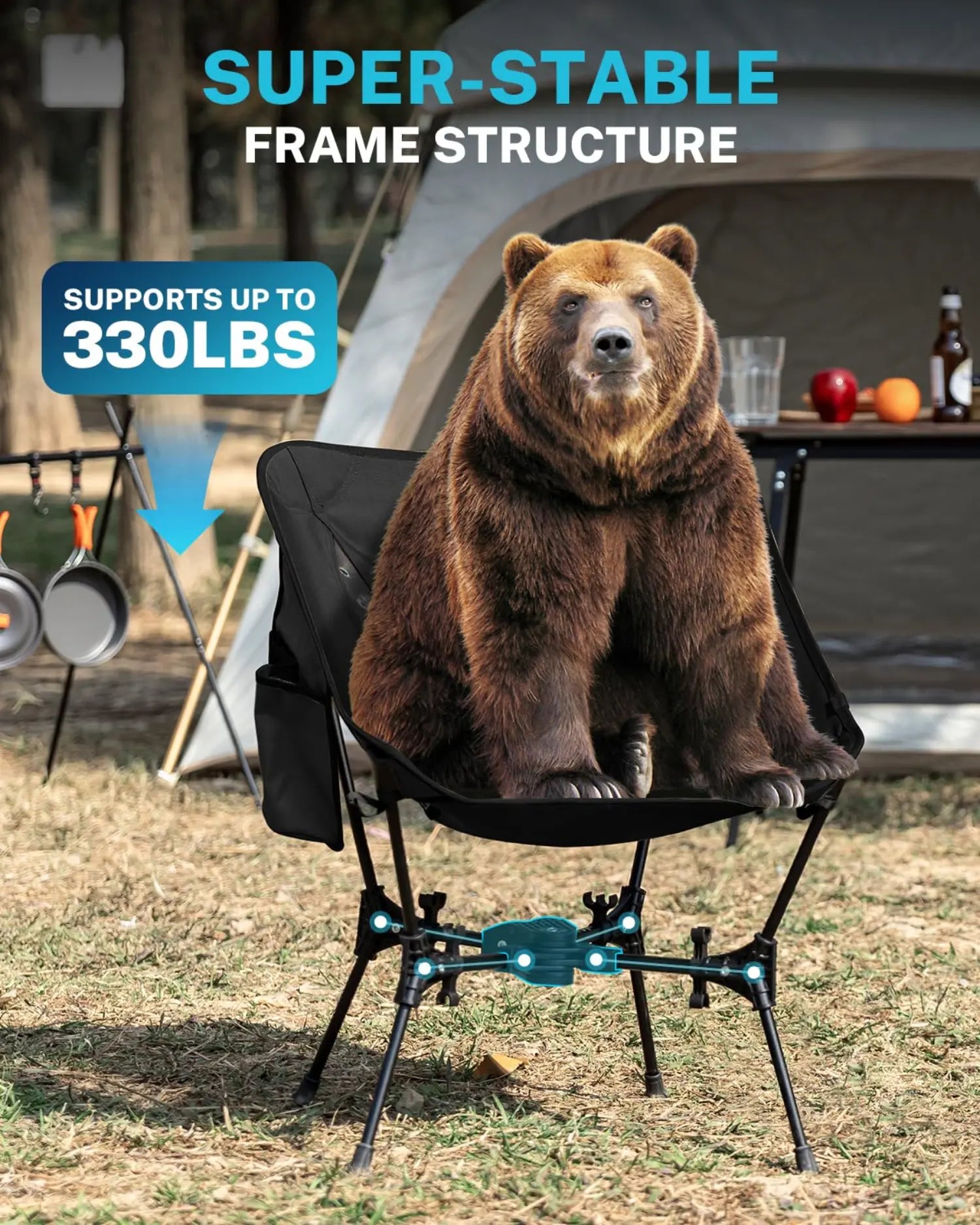 gonex-portable-camping-chair-x-frame-stability-330-lbs-capacity-featherlight-3-3 image 5