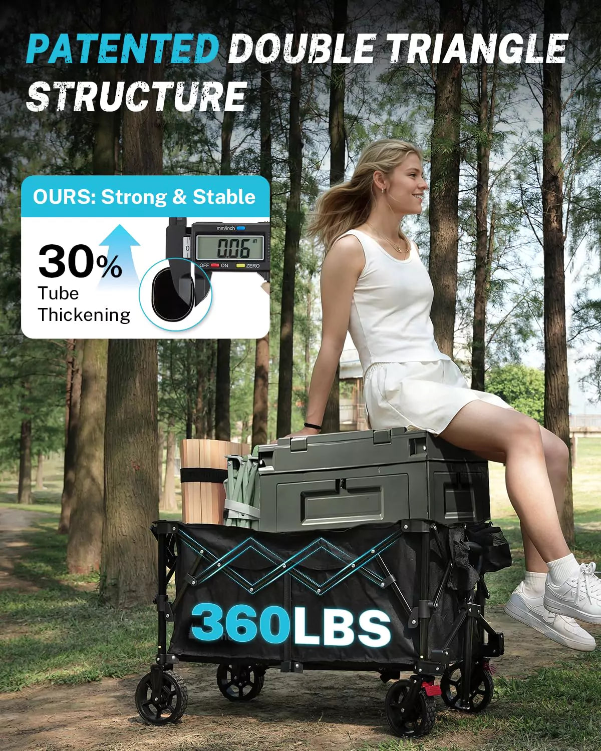 gonex-38-l-collapsible-wagon-cart-with-200l-capacity-360-lbs-weight-limit image 5