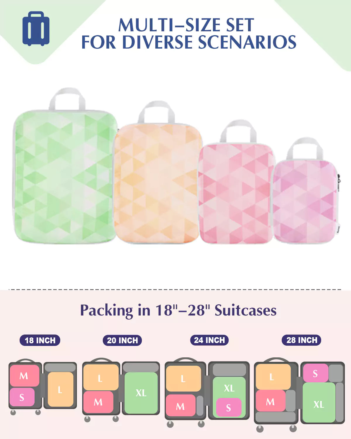 crystal-dreams-compression-packing-cubes-by-gonex-watercolor-design-4-set image 6